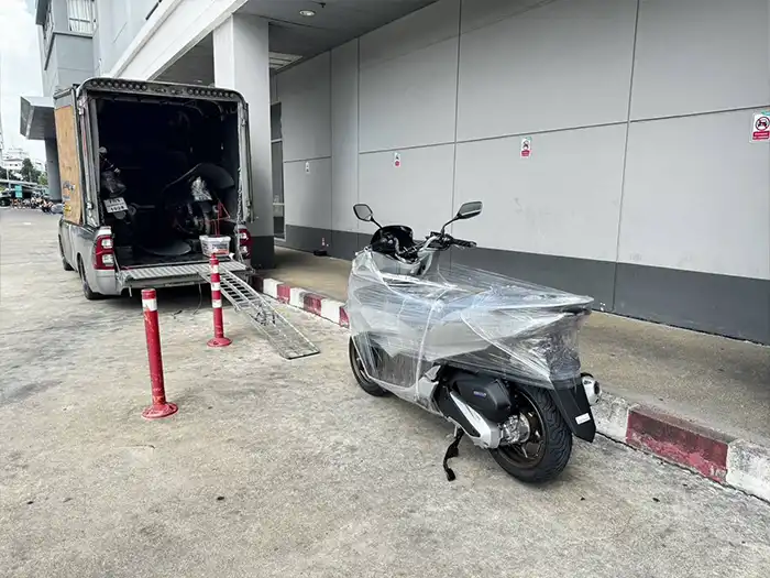 ส่งรถมอเตอร์ไซค์ไปต่างจังหวัด